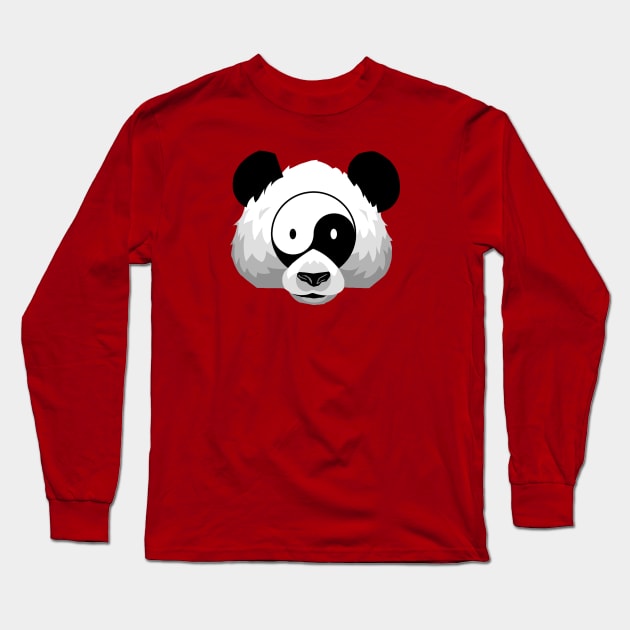 YING YANG PANDA Long Sleeve T-Shirt by ugurbs